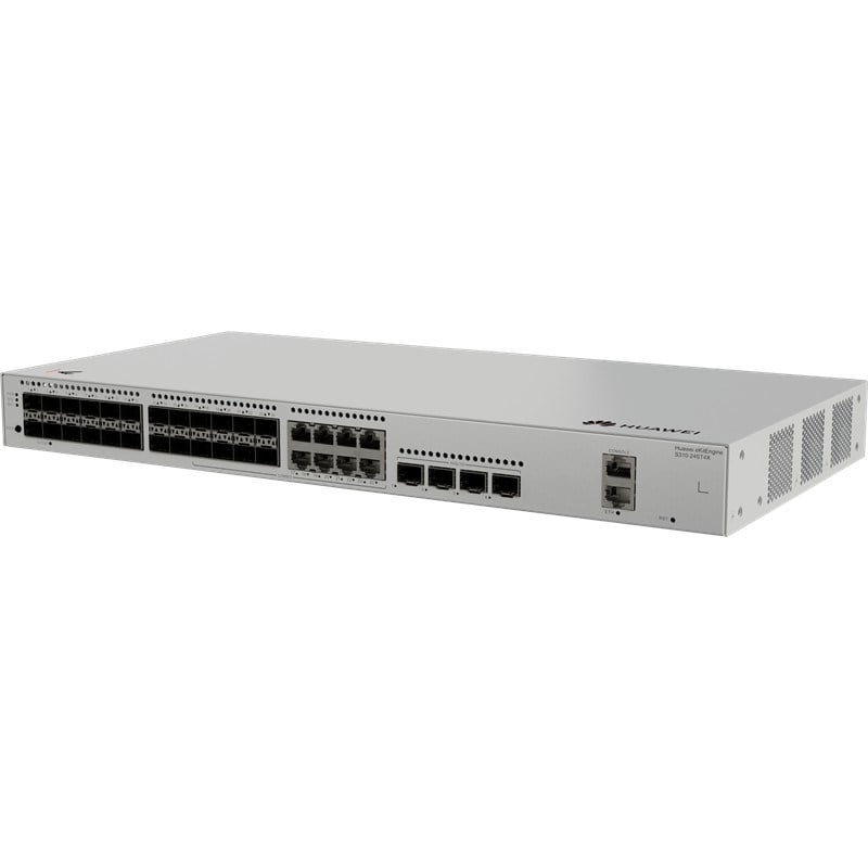 HUAWEI EKITENGINE S310-24ST4X 24 PORT 1GB SFP+8XGB RJ45 COMBO 4X10G SFP+ CONSOLE PORT YÖNETİLEBİLİR L3 RACKMOUNT SWITCH