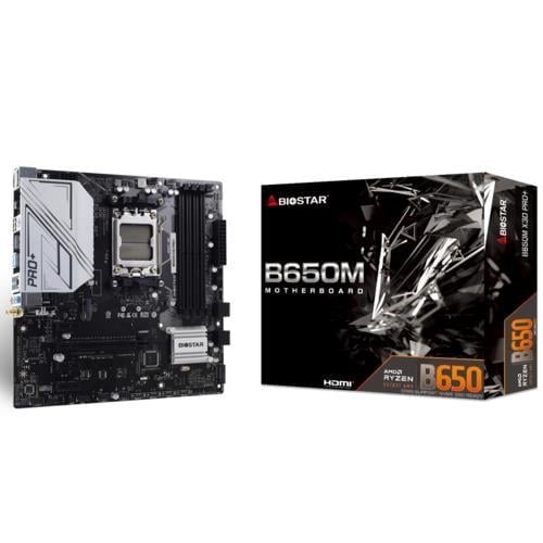 Biostar B650M X3D PRO+ AMD AM5 DDR5 6000 HDMI DP 2xM2 mATX