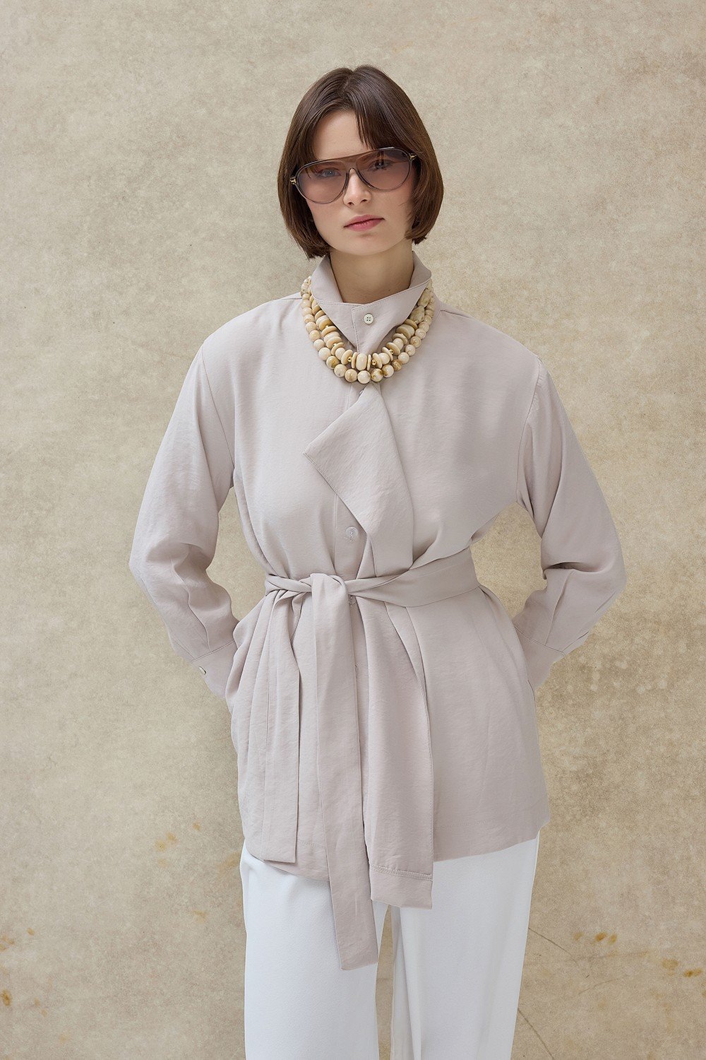 Vizon Liora Ceket Yaka Gömlek 