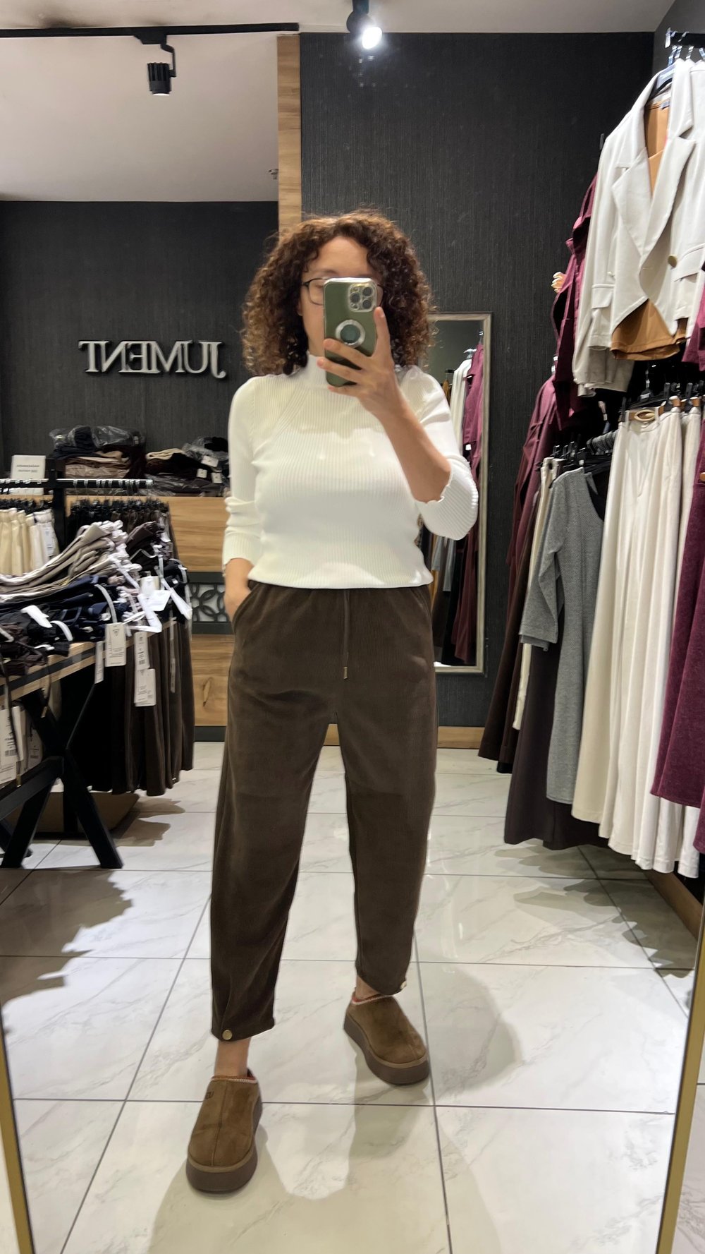 HAVUÇ KESİM KAFİFE PANTOLON KAHVE