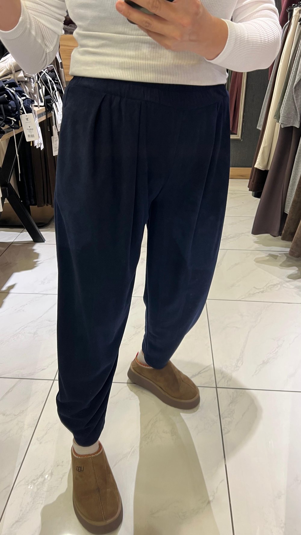 ŞALVAR KESİM RAHAT PANTOLON LACİVERT