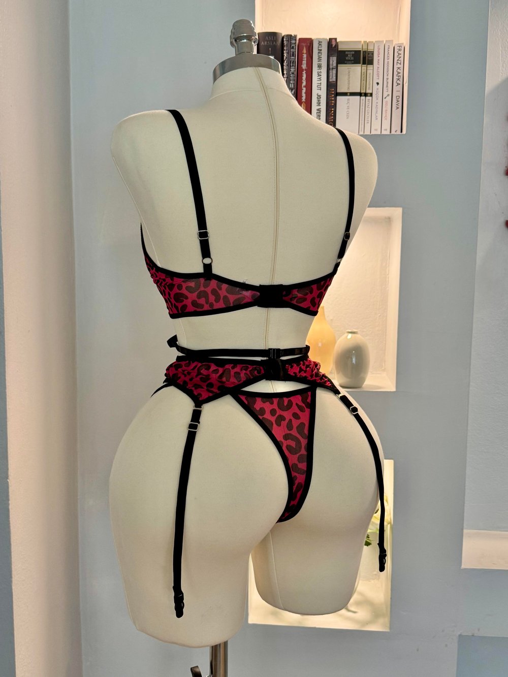 Premium Leopar Jartiyer Takım
