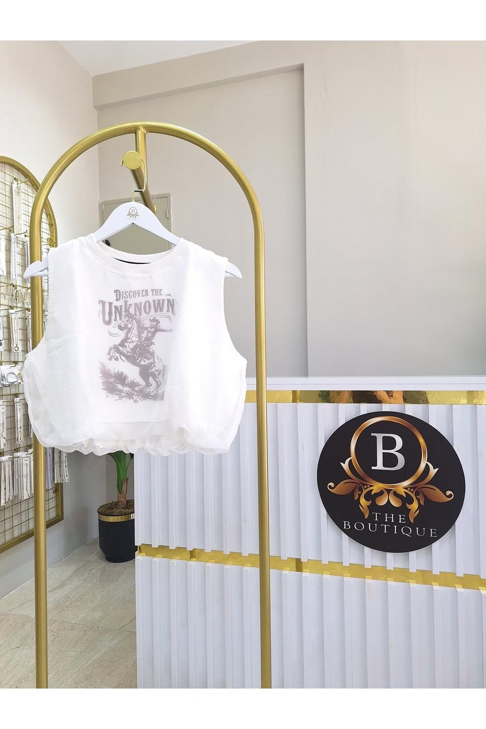 Kolsuz Beli Lastikli Crop