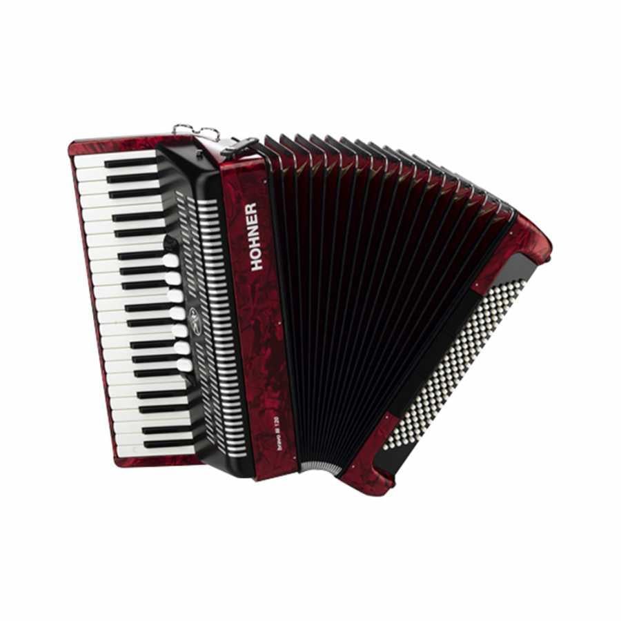 Hohner Bravo III 120 Akordiyon - Kırmızı