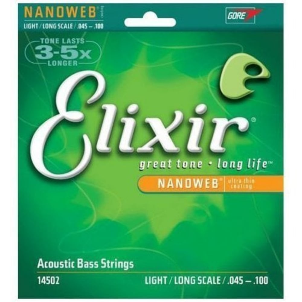 Elixir 14502 Nanoweb Light Akustik Bas Gitar Teli (45-100)