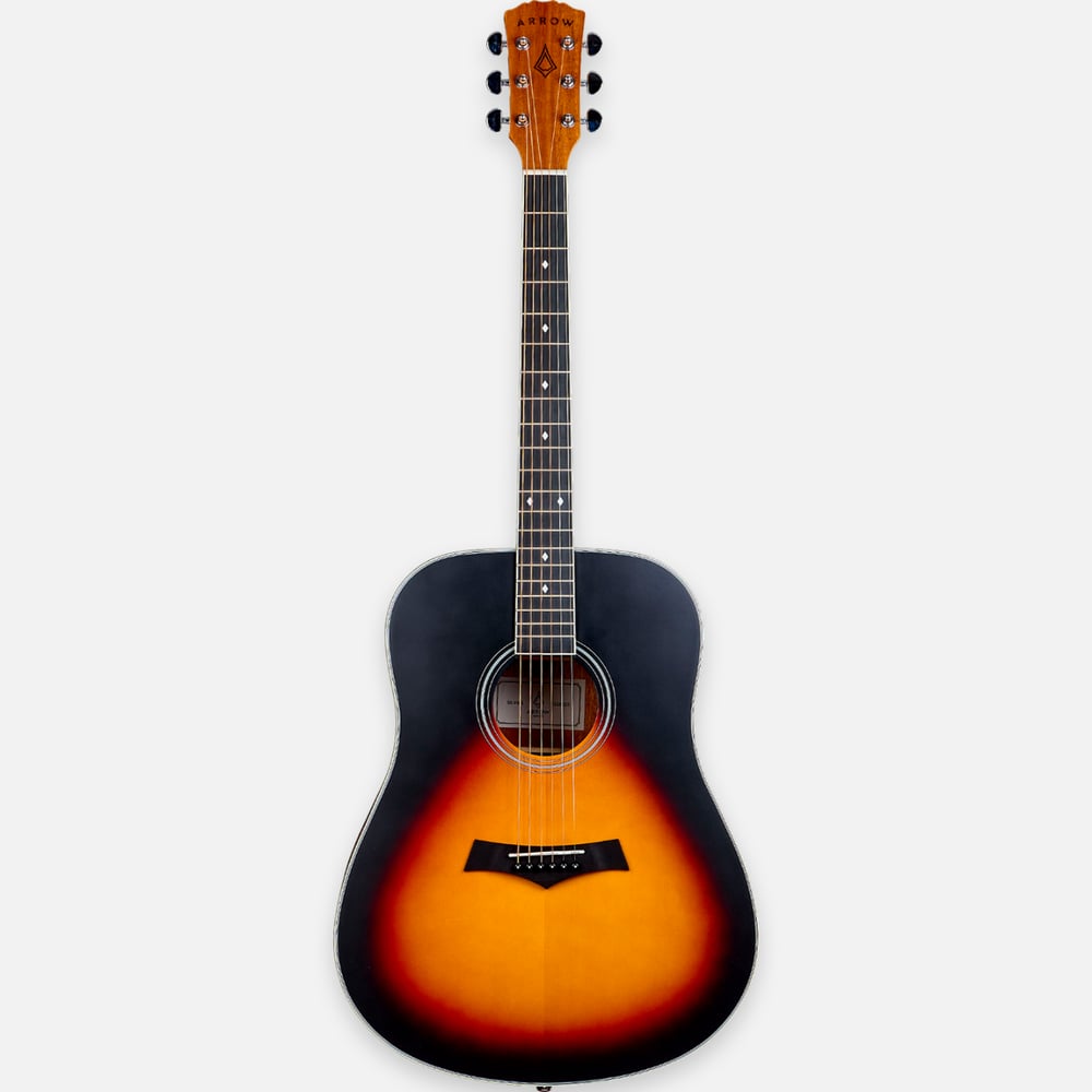 Arrow Silver D SB Sunburst   acoustic guitar