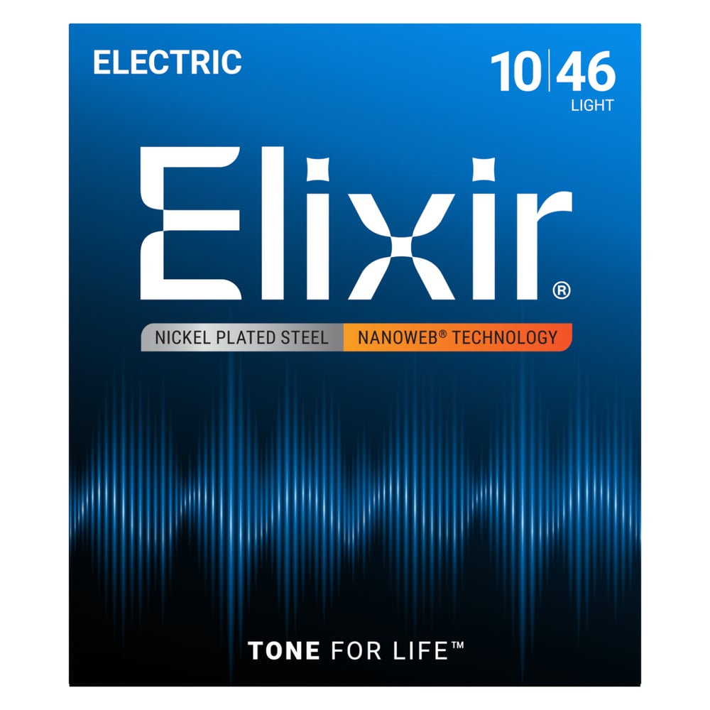 Elixir 12052 Nanoweb Light Elektro Gitar Teli (10-46)