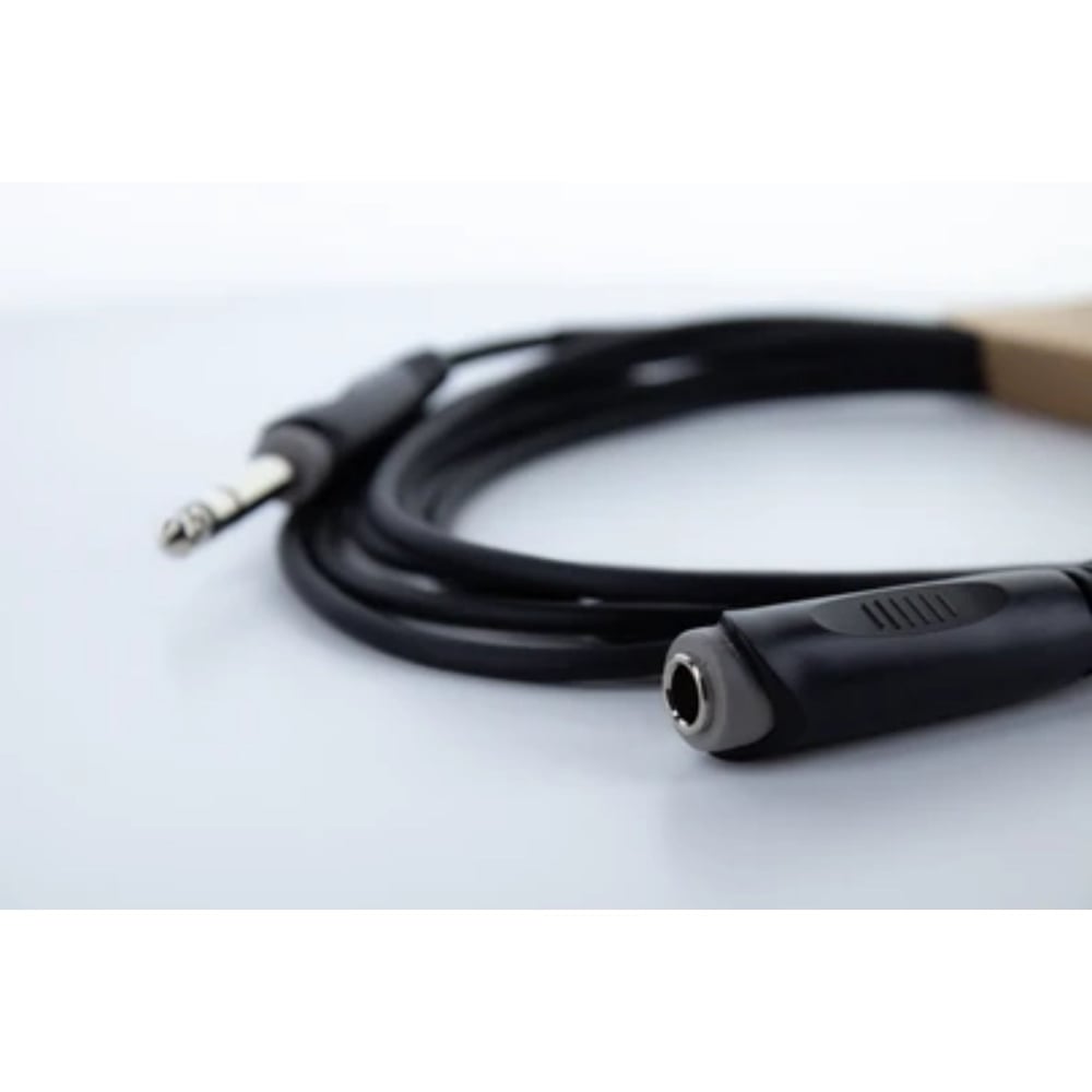 Cordial Cable EM 3 VK 6.3mm Stereo Jack Kulaklık Uzatma Kablosu (3m, Siyah)