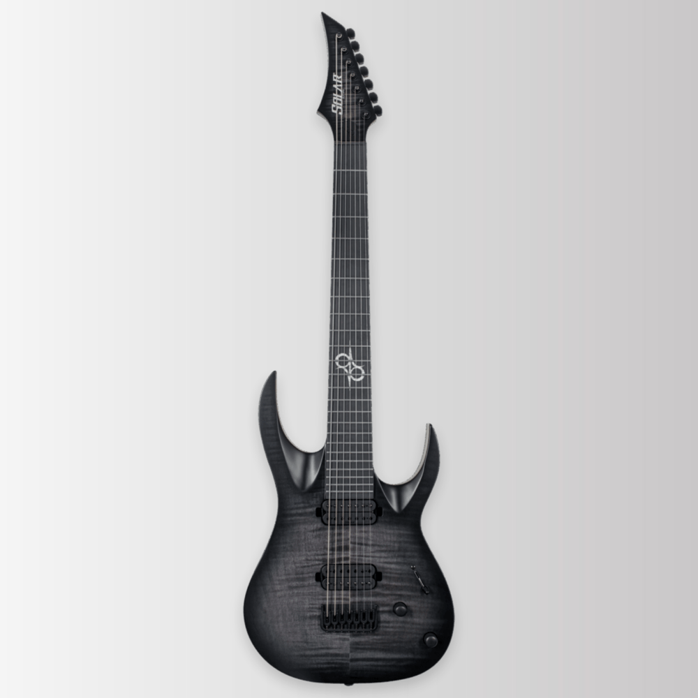 SOLAR A1.7RHFBB – Flame Black Burst Matte
