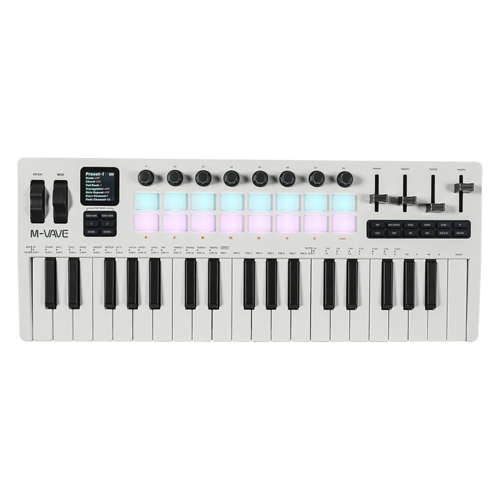 M-Vave SMK-37 PRO Profesyonel 37 Tuşlu Kablosuz MIDI Klavye