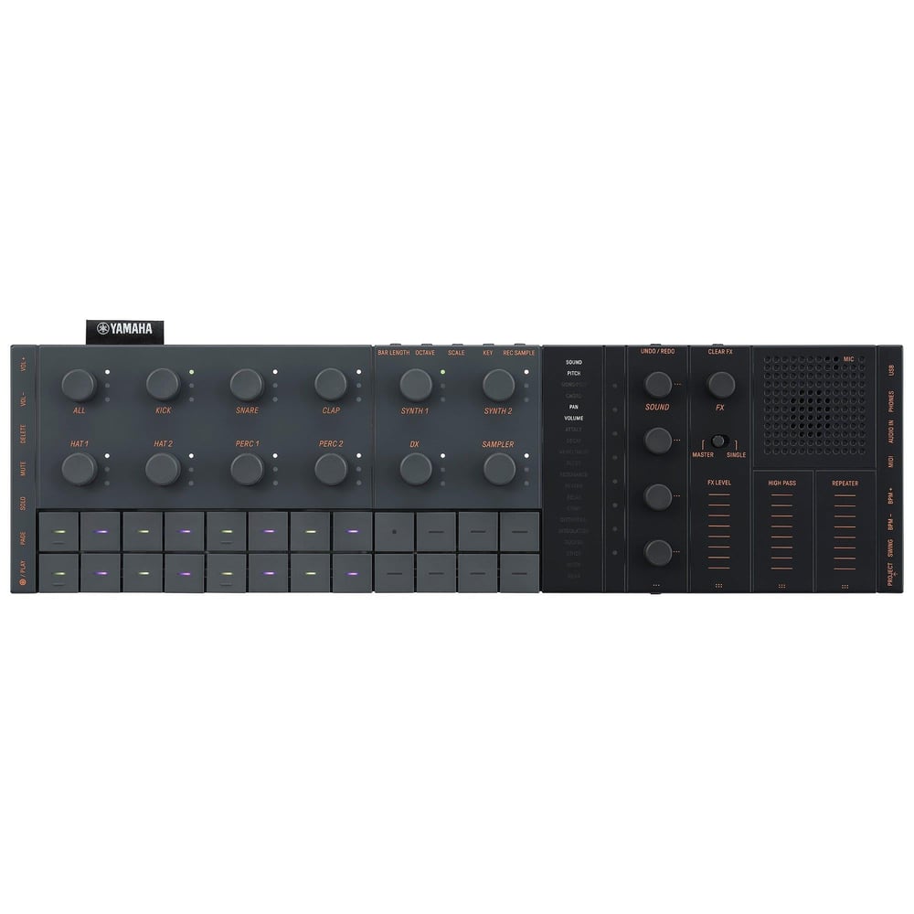 ​​​​​​​Yamaha Seqtrak Mobile Music Idea Station Synthesizer - Black & Grey