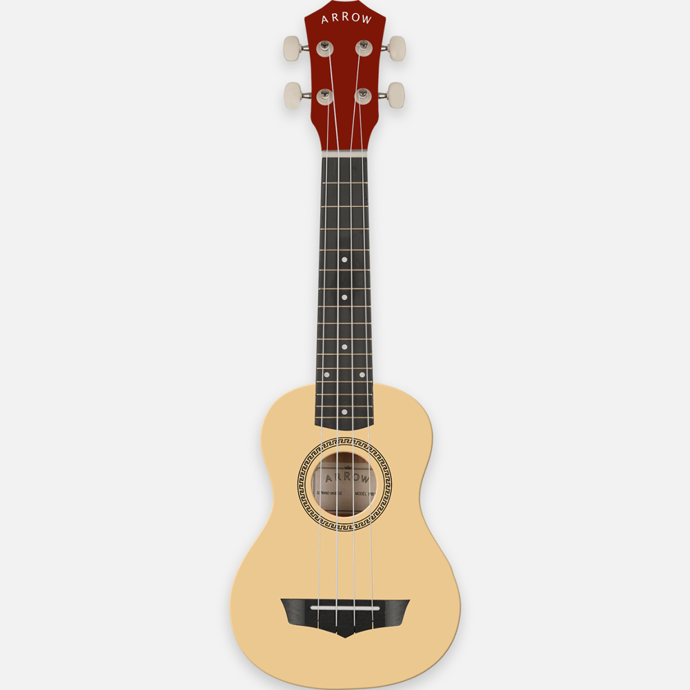 Arrow PB10 NA Soprano Natural Bright Top Ukulele