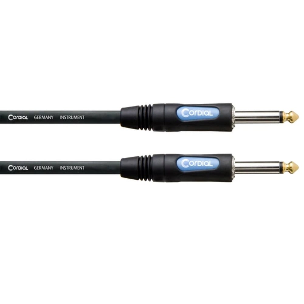 Cordial Cable CCFI 3 PP Enstrüman ve Gitar Kablosu (3m, Siyah)