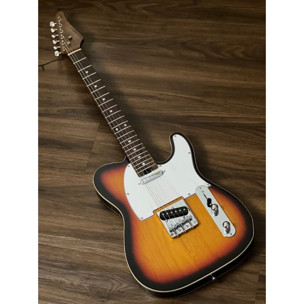 Soloking T-1B Vintage MKII with Roasted Maple Neck and Rosewood FB in 3-Tone Sunburst W/Gigbag