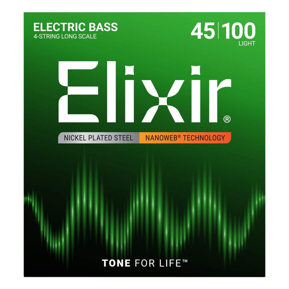 Elixir 14052 Nanoweb Light 4 Telli Bas Gitar Teli (45-100)