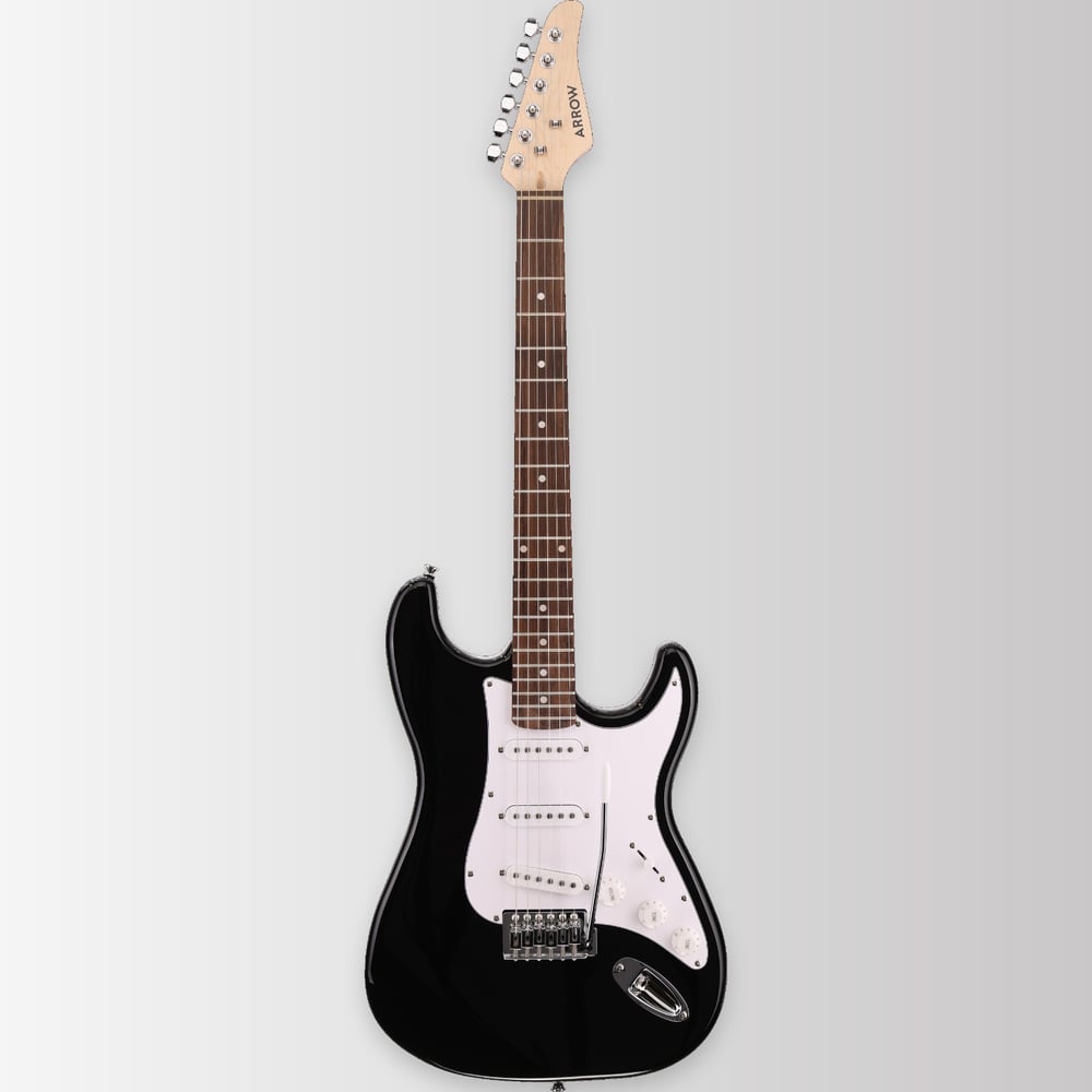 Arrow Tonecaster ST 111 Abyss Black Rosewood/White