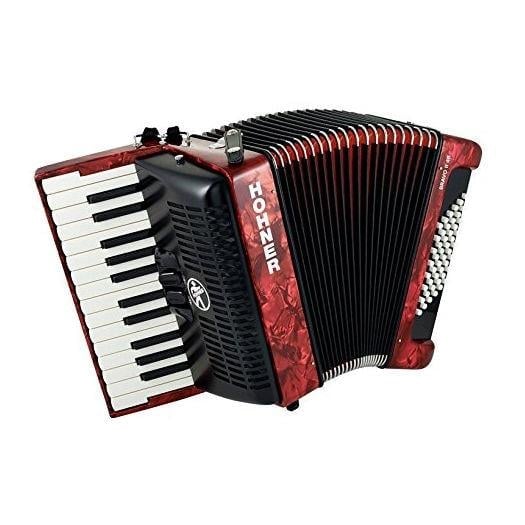 Hohner Bravo II 48 Akordiyon - Kırmızı