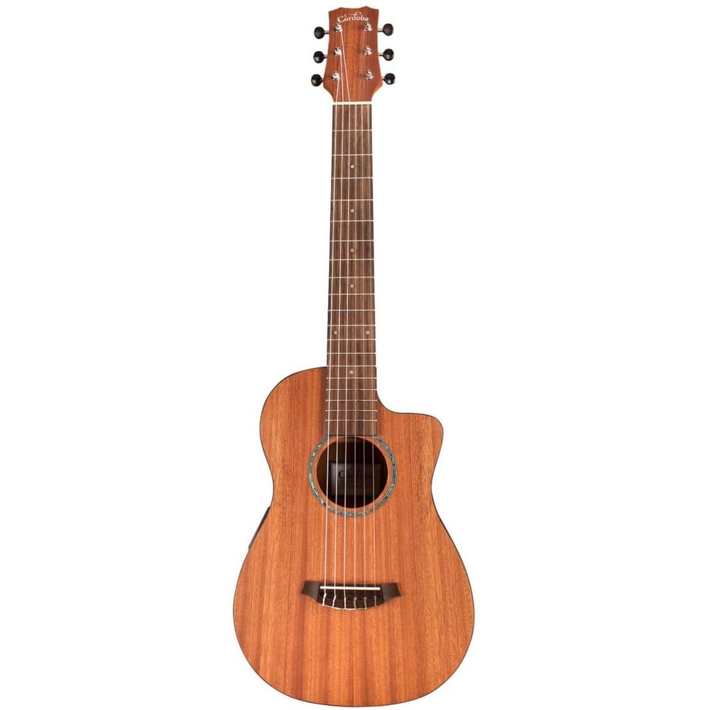 Cordoba Mini II MH-CE Elektro Klasik Gitar - Maun