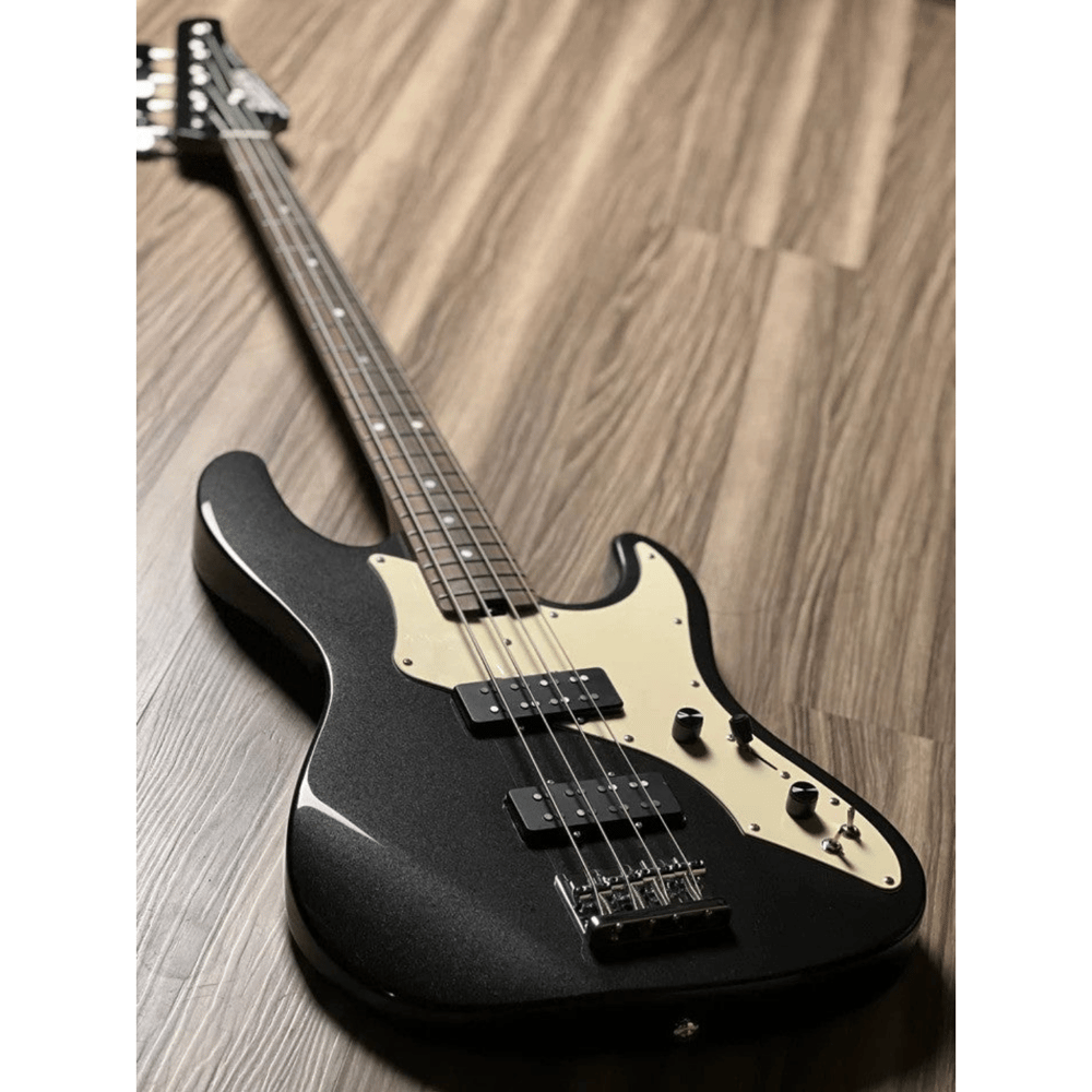 Soloking MJ-1 Classic Bass in Black Metallic with Roasted Maple Neck W/Gigbag