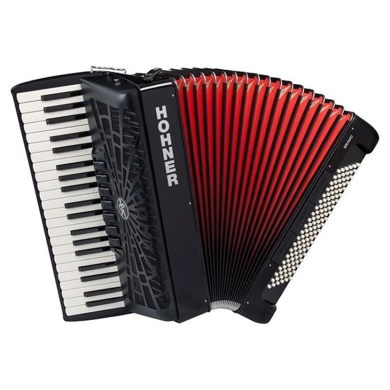 Hohner A16822 Bravo III 120 Akordiyon - Siyah