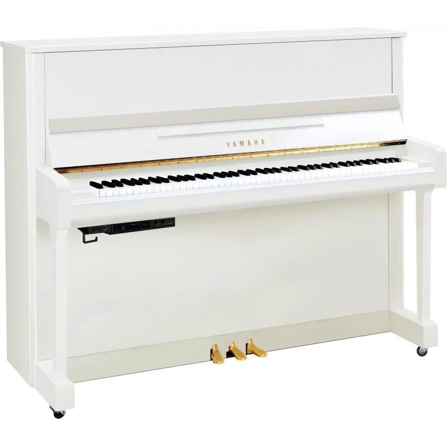 Yamaha B3ESC3PWH Silent Upright Piyano - Parlak Beyaz