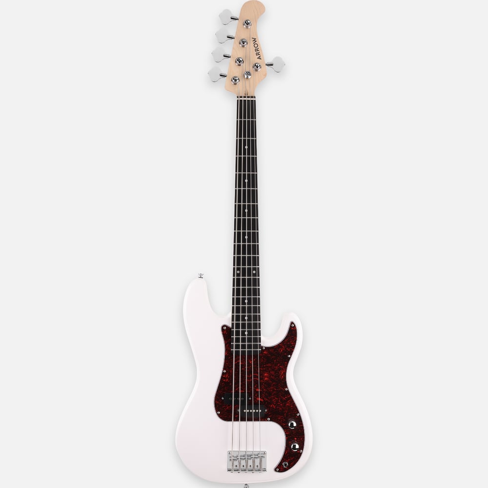 Arrow Session Bass 5 Bleached Bone White Rosewood/T-shell