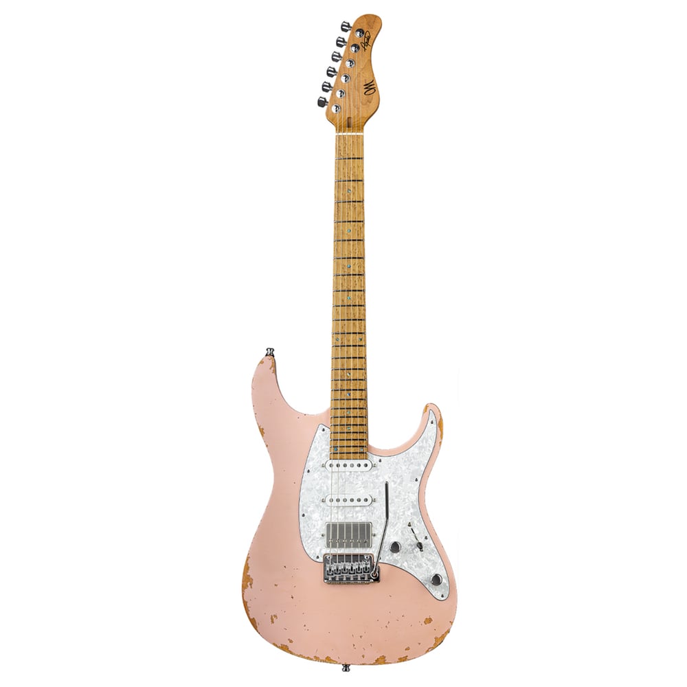 Mayones Aquila Aged V24 - 6 String - Shell Pink