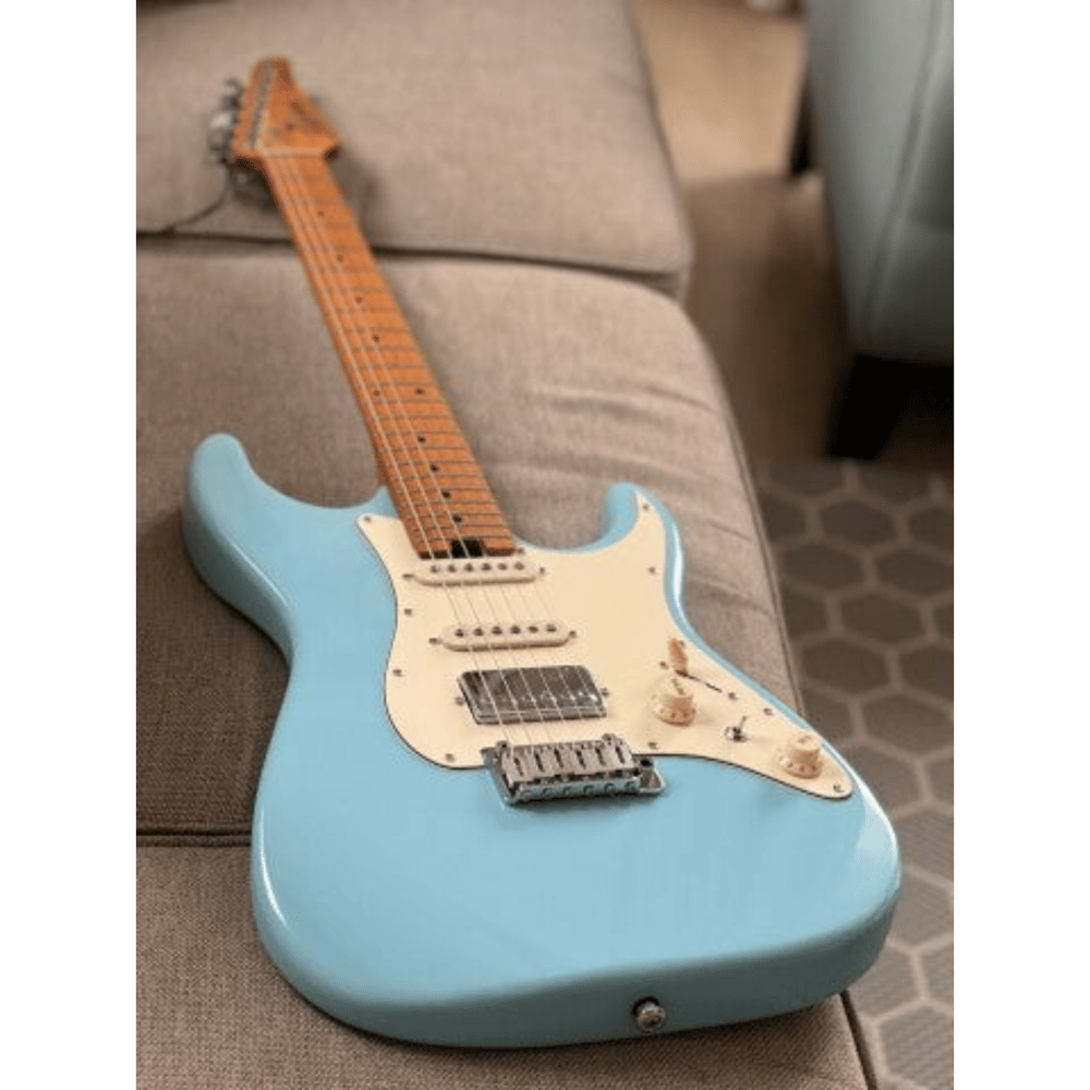 Soloking MS-11 Classic MKII with Roasted Maple FB in Daphne Blue W/Gigbag