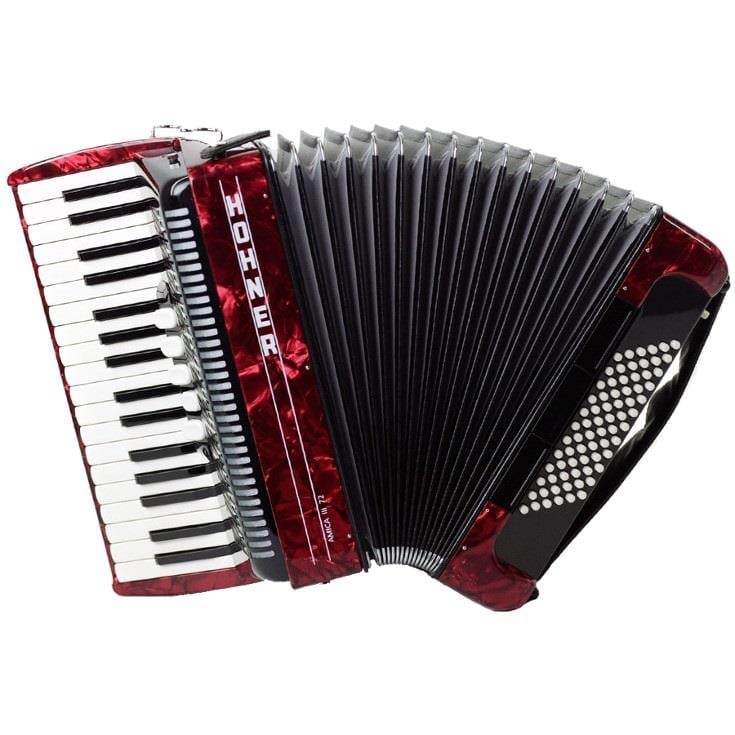 Hohner AMICA III 72 Bas Akordiyon - Kırmızı