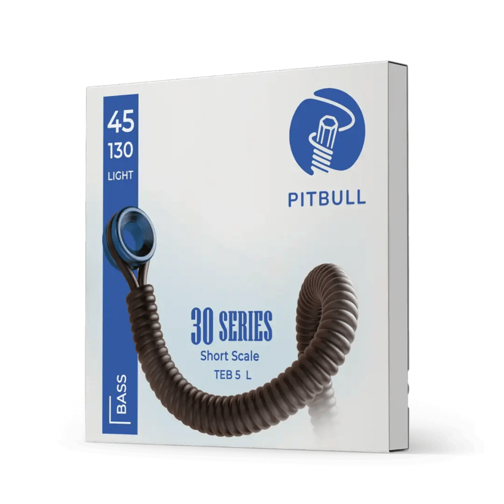 Pitbull Strings Short Scale 30 Seri Bas Teli 30 Inch Kısa Saplı Baslar İçin 45-130 Light  5 TELLİ SET