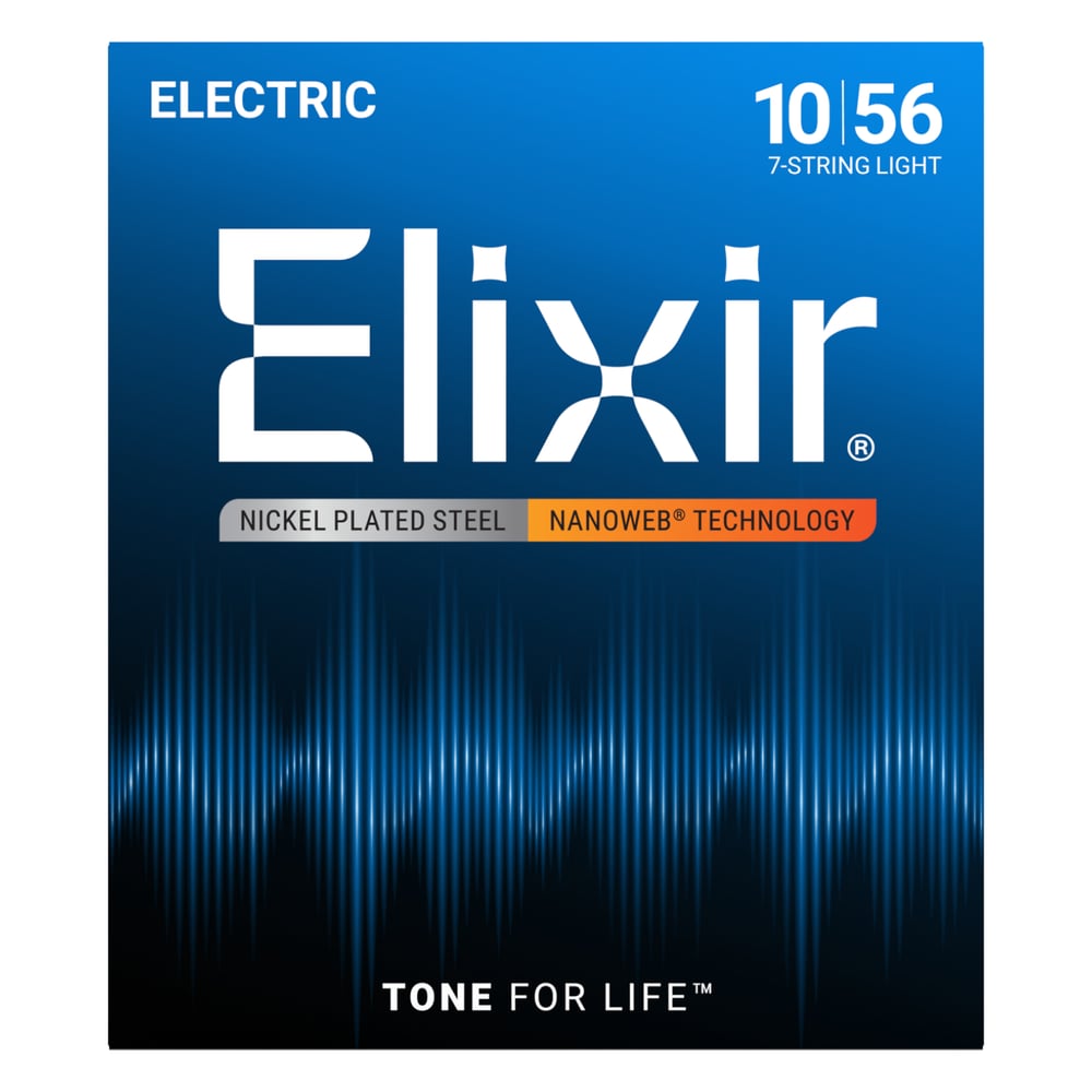 Elixir 12057 Nanoweb 7 Telli Elektro Gitar (10-56)