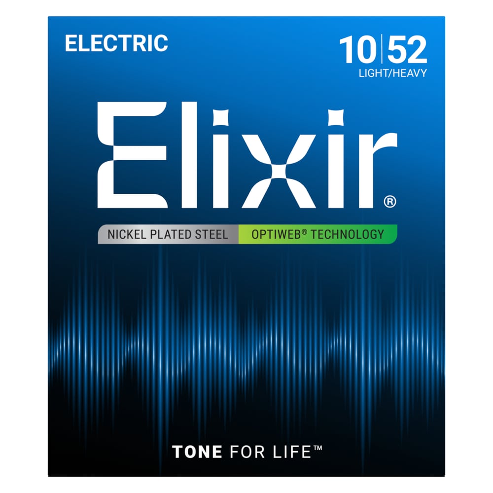 Elixir 19077 Optiweb Light Heavy Elektro Gitar Teli (10-52)