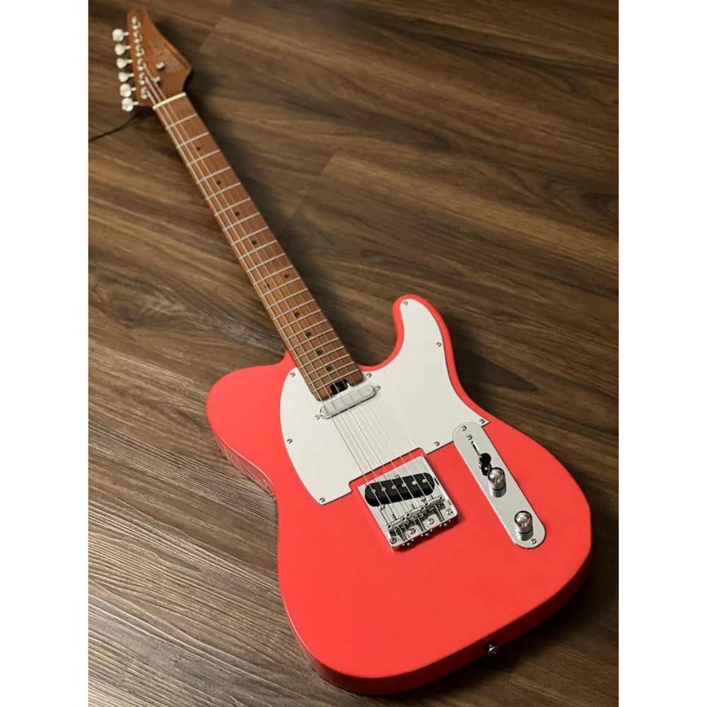 Soloking MT-1 Vintage MKII with Roasted Maple Neck in Fiesta Red W/Gigbag