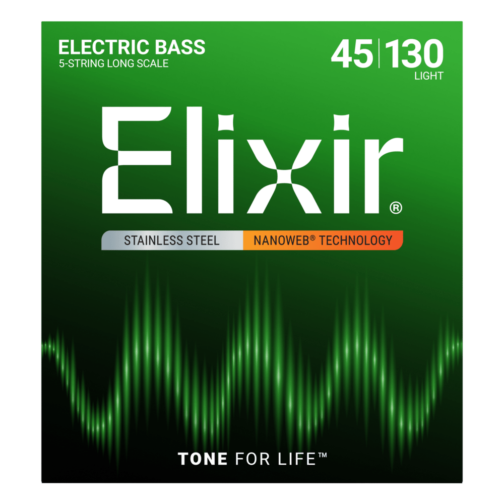 Elixir 14777 Nanoweb Medium 5 Telli Bas Gitar Teli (45-130)