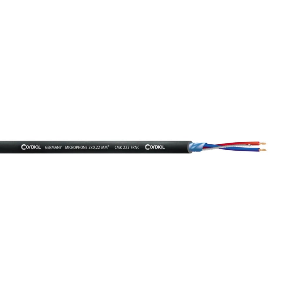 Cordial Cable CMK 222 Black 100 FRNC Halojensiz Mikrofon Kablosu (Metre)