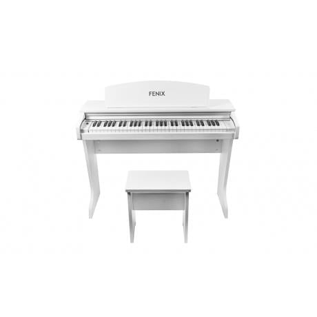 Fenix KIDS-1 Çocuk Piyanosu Tabure + Kulaklık Hediye - Beyaz