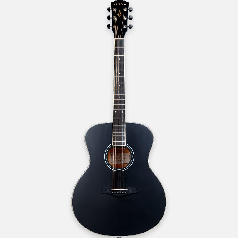 Arrow Gold A BLK Black  acoustic guitar