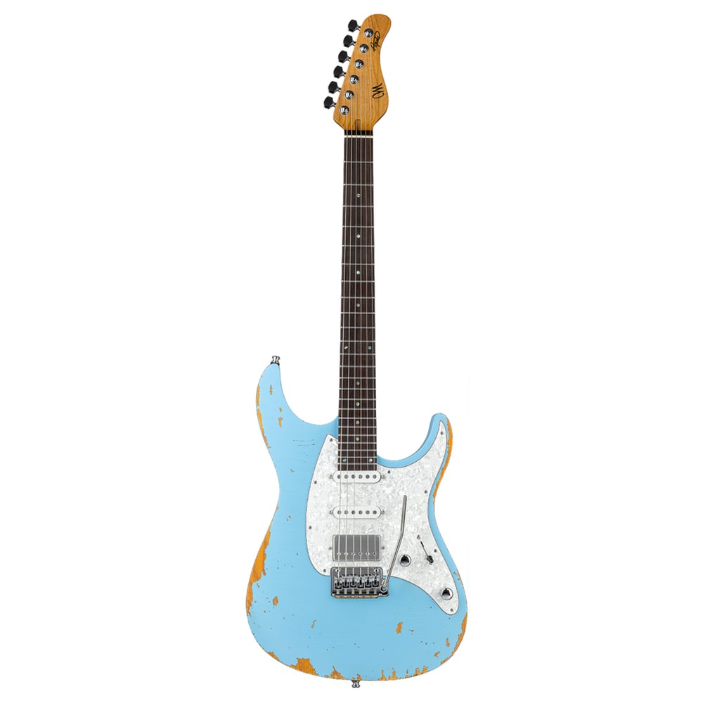 Mayones Aquila Aged V24 - 6 String - Daphne Blue
