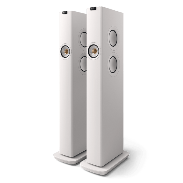 KEF LS60 Wireless Aktif Bluetooth Hoparlör - Mineral Beyazı