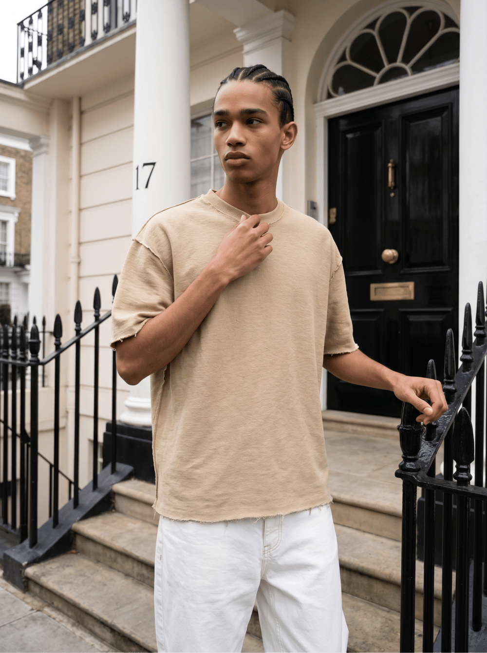 Oversize Bisiklet Yaka T-Shirt