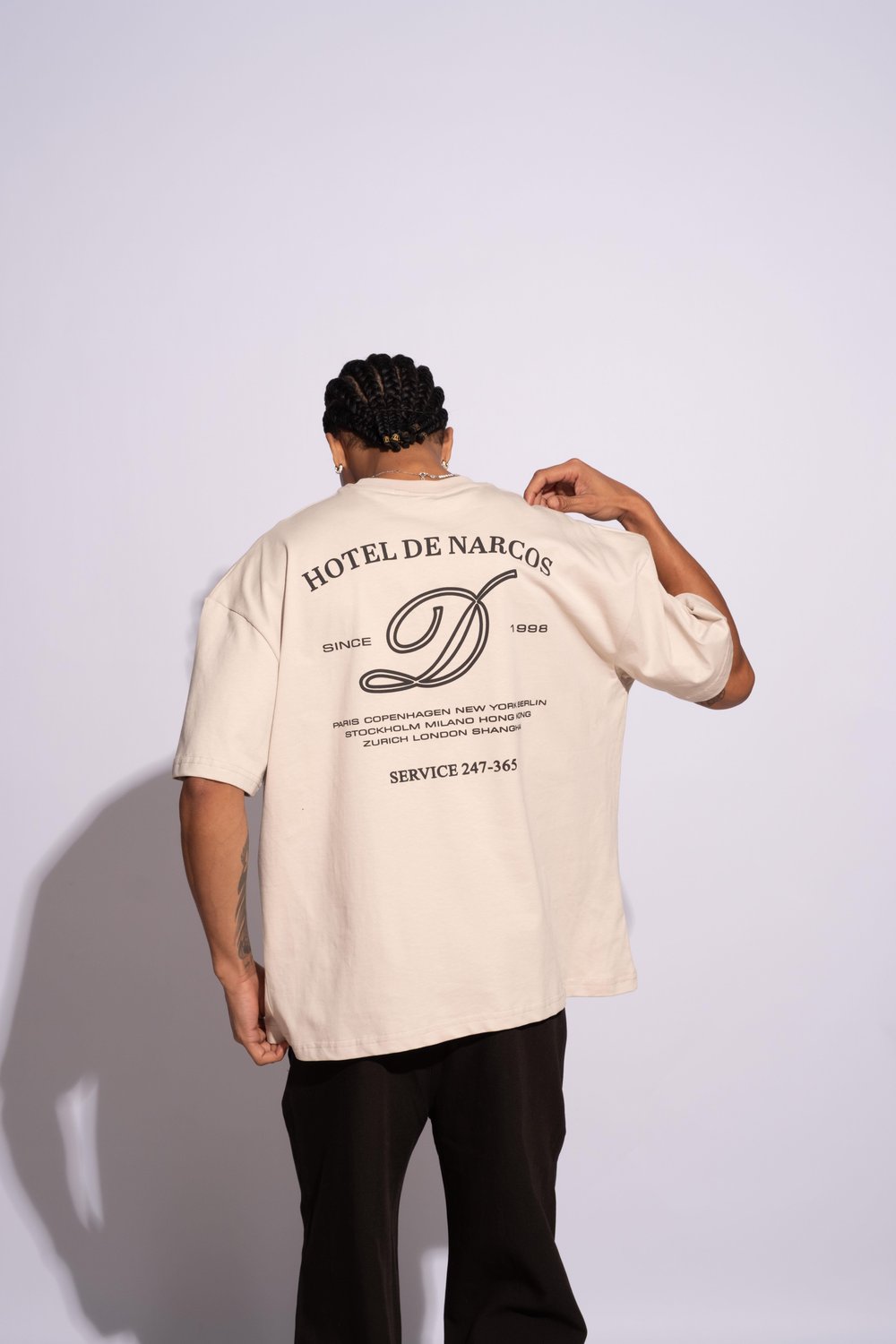 Erkek Oversize Hotel De Narcos Bej