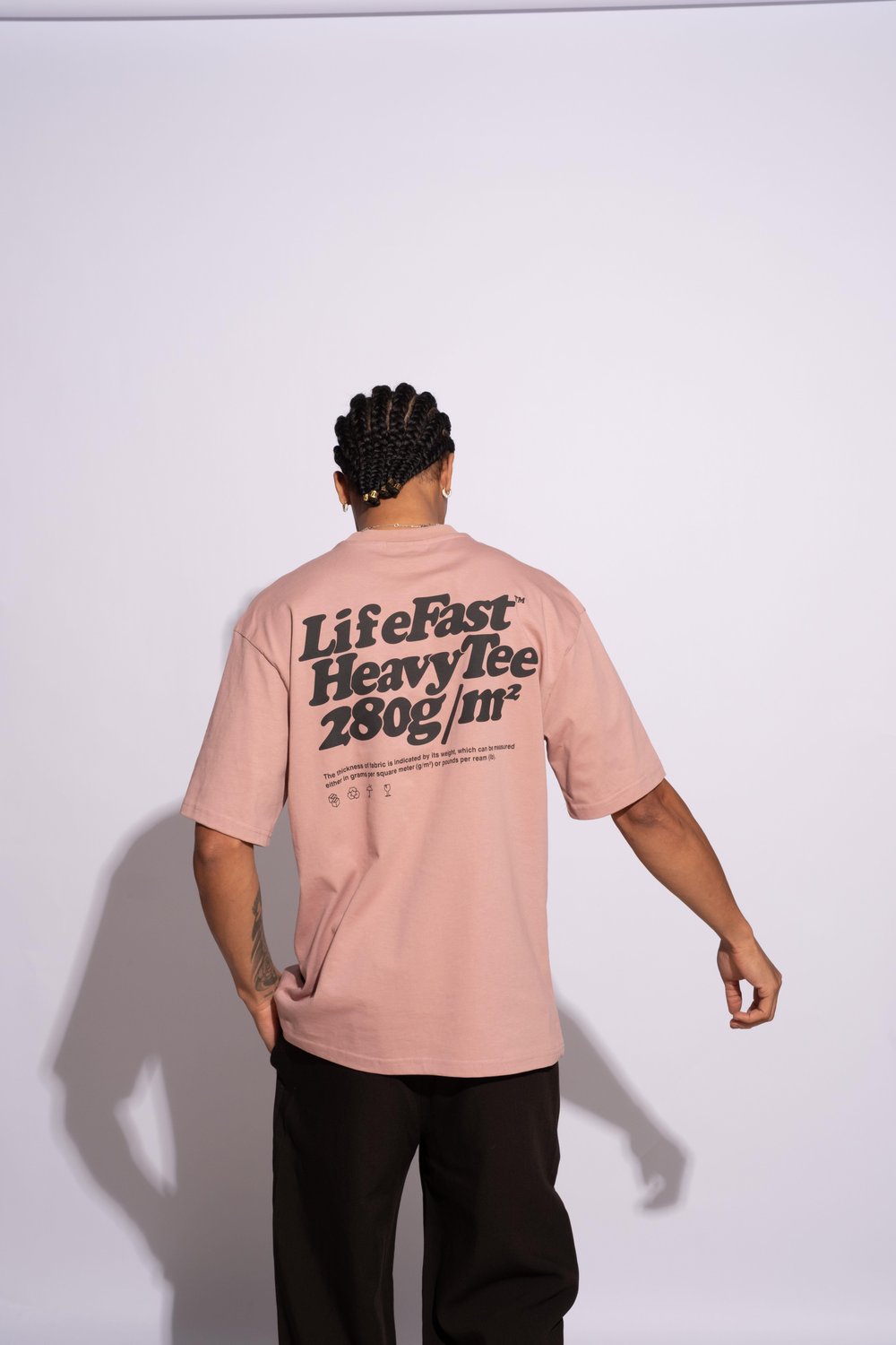 Erkek Oversize Life Fast Pembe