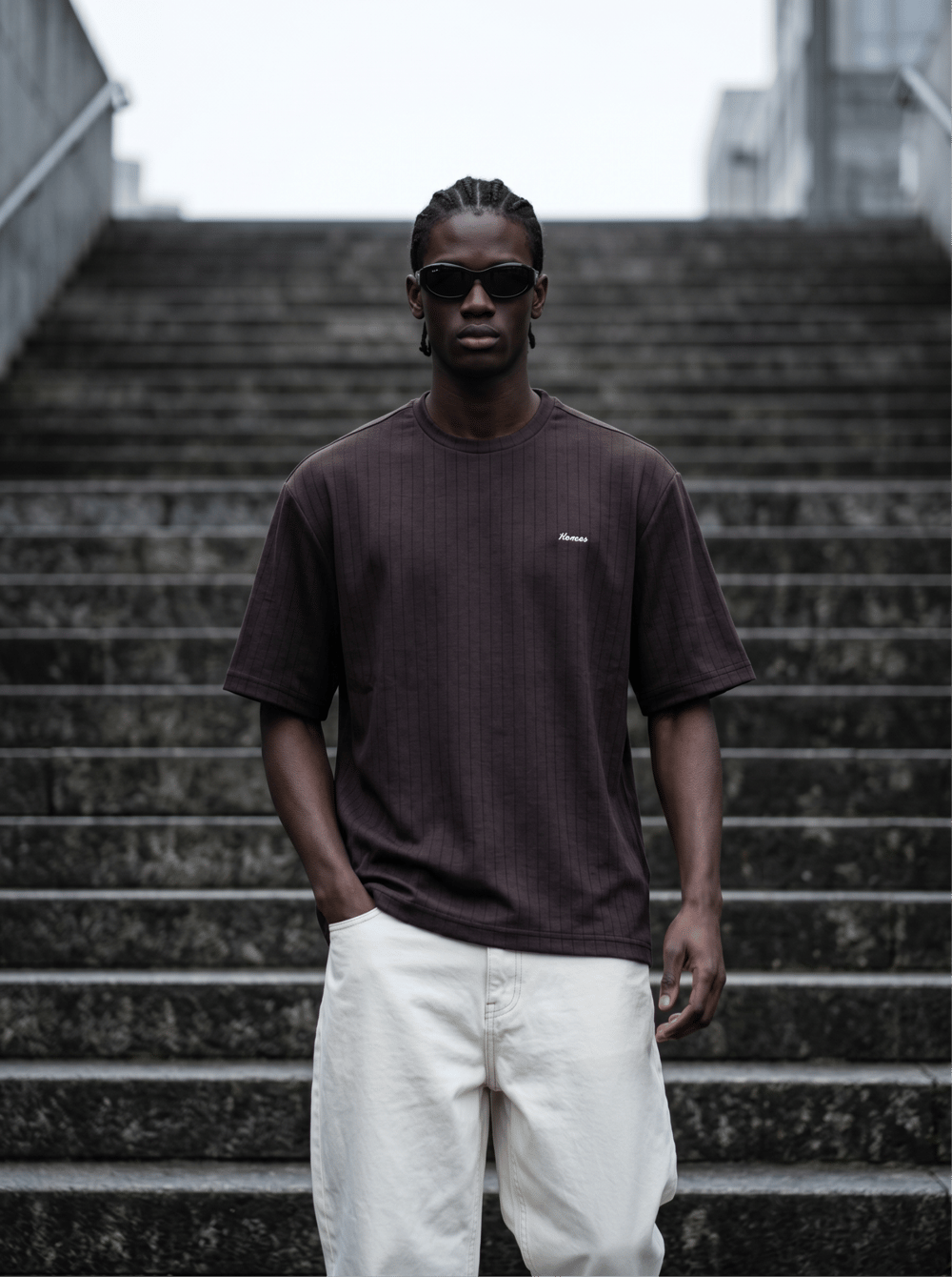 Oversize Bisiklet Yaka T-Shirt