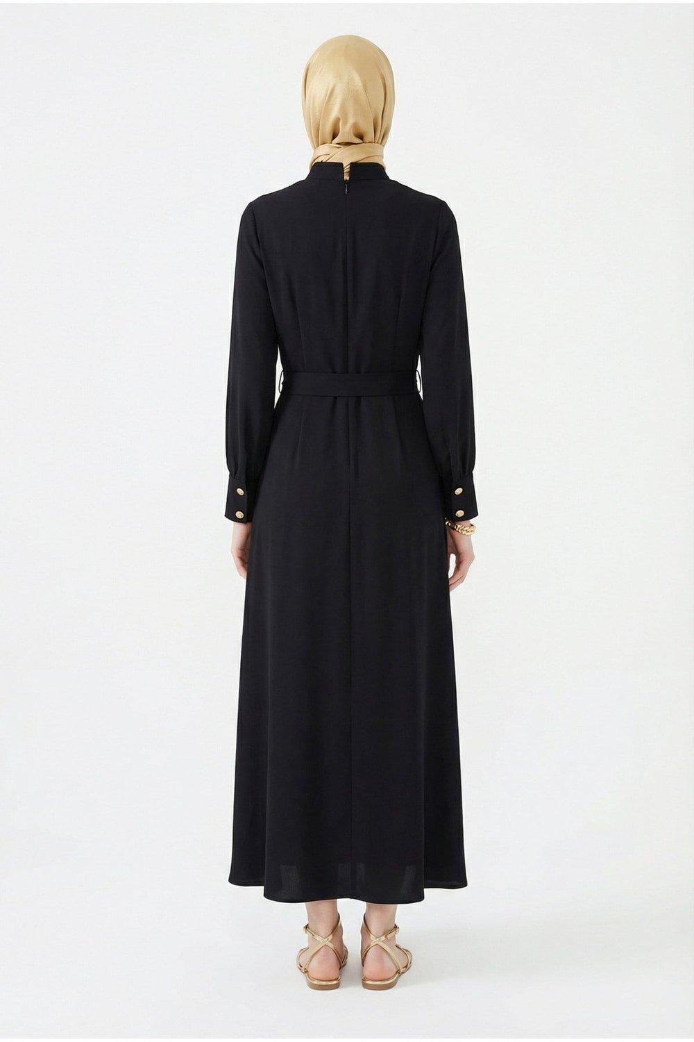 26YT904 Arm Trend Elbise-Siyah