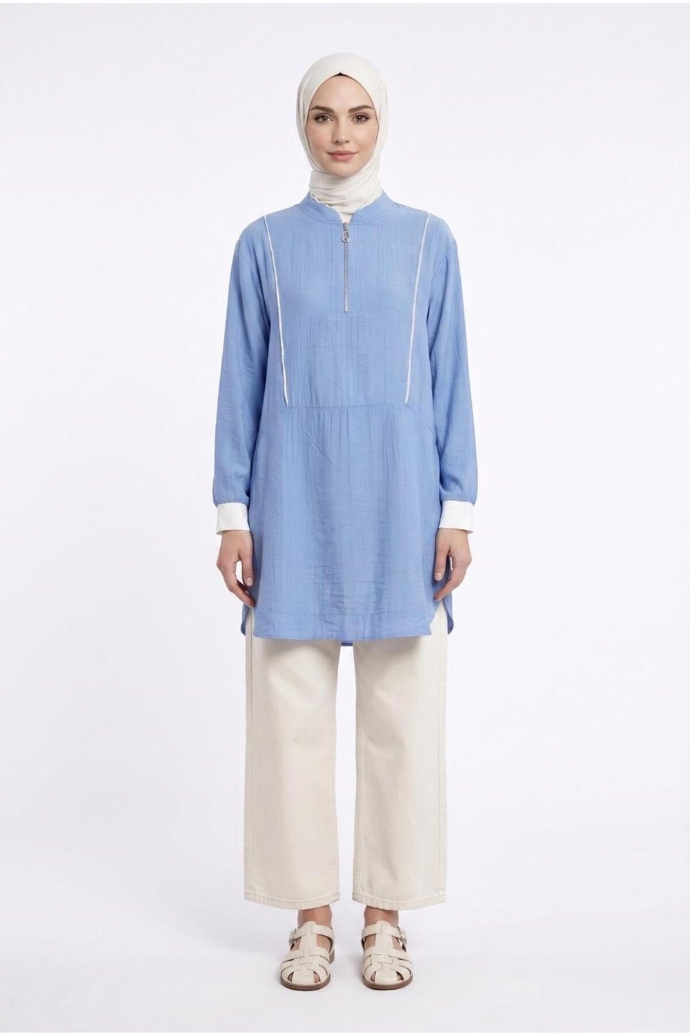Taş Şerit Detaylı Tunik-26YT466