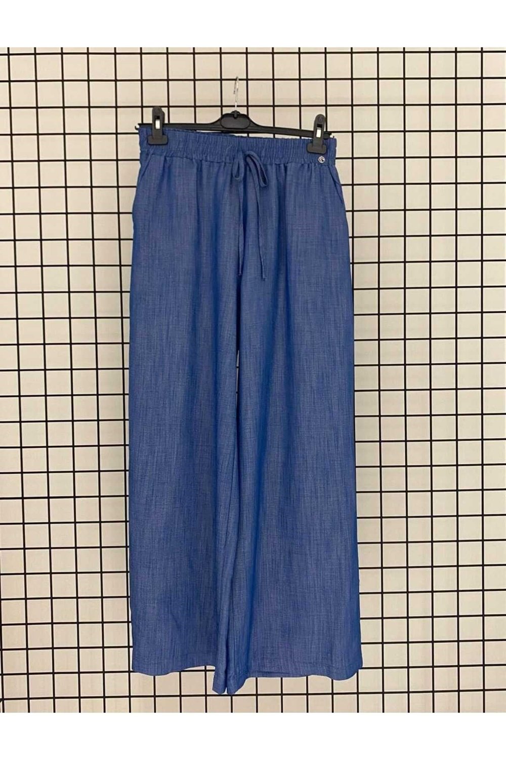 Yeni Sezon Viskon Beli Lastikli Rahat Kalıp Günlük Pantolon