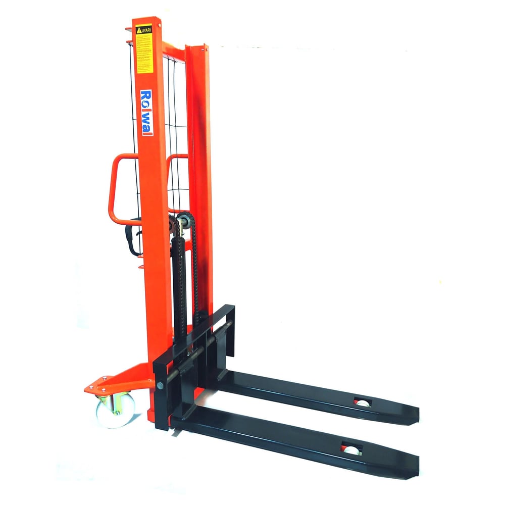 Rolwal 1.5 Ton 160 cm Ayarlanabilir Çatal Manuel İstif Makinesi FP-IM-HSA-15-16-A