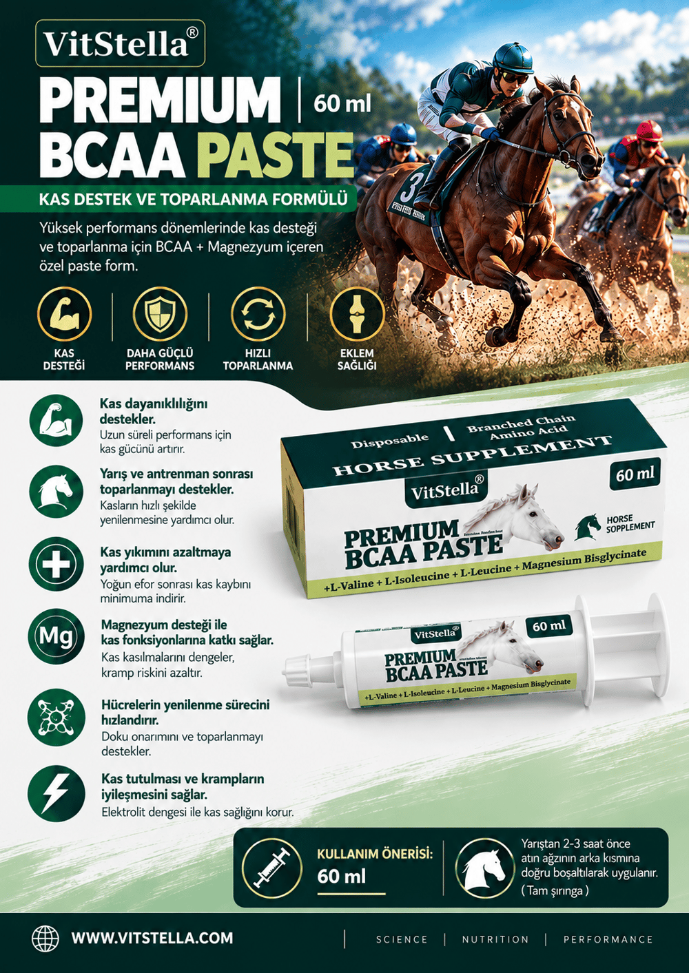 VitStella Premium BCAA 60 Ml Paste
