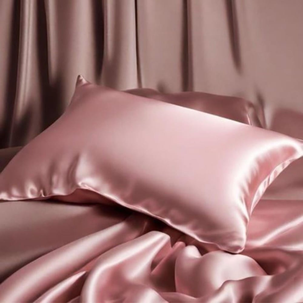 Antibakteriyel Terletmeyen İpek Saten Yastık Kılıfı 2'li 50x70 Pembe