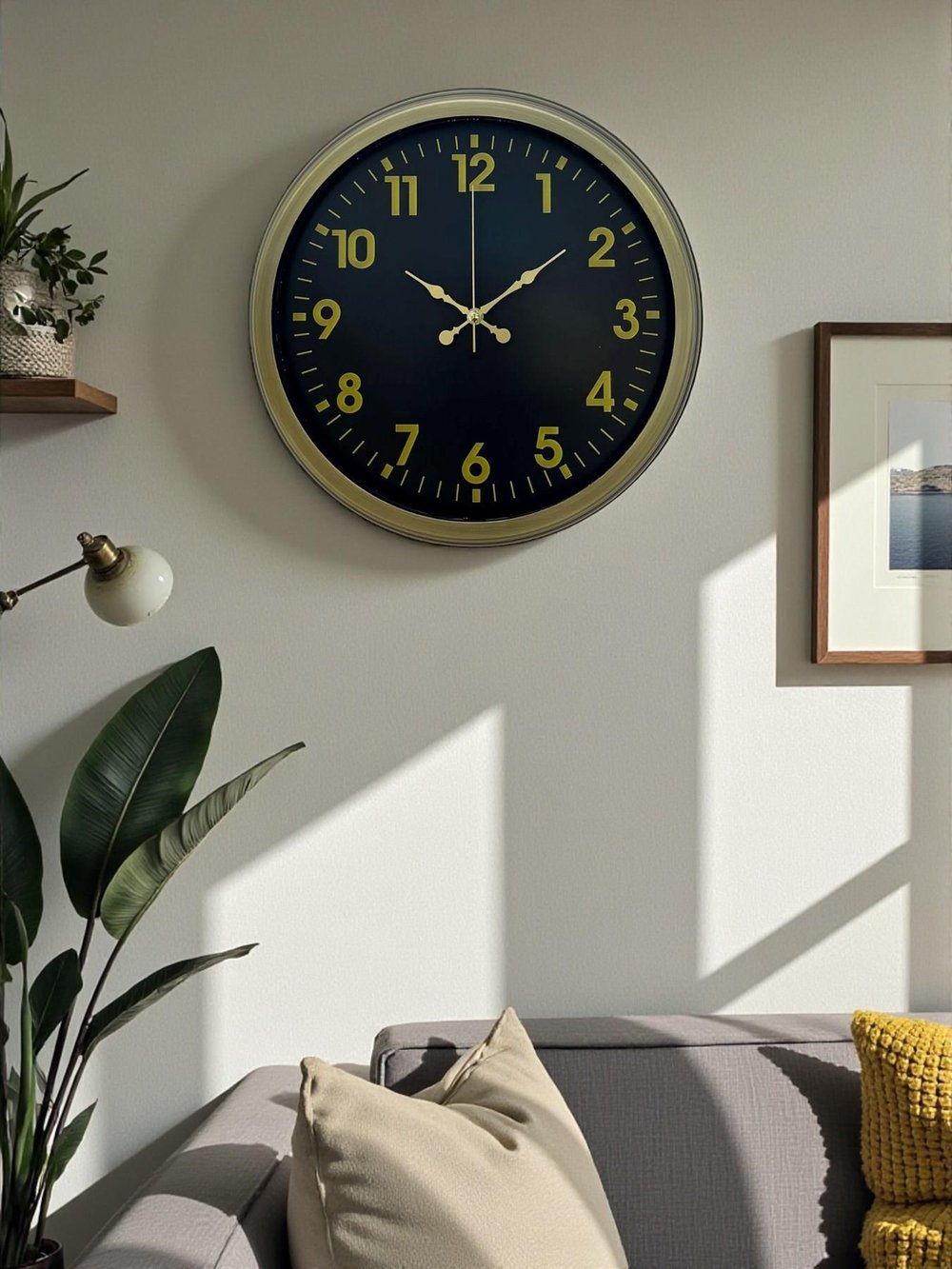 Zentime 40 Cm Eskitme Vintage Duvar Saati